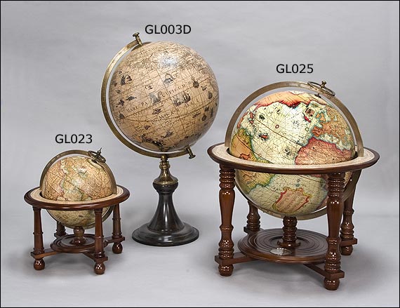 Luminous Globe Fusion of ancient style - diameter 37 cm, in English –  MapsCompany - Travel and hiking maps