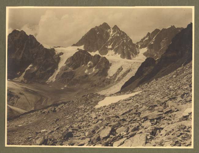 Valtellina - Val Malenco - Ghiacciaio di Scersen Superiore, Piz Roseg dalla Bocchetta delle Forbici