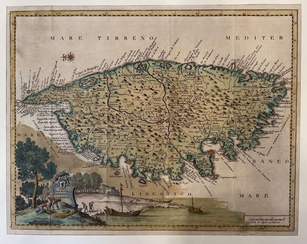 Carta geografica del Regno di Corsica