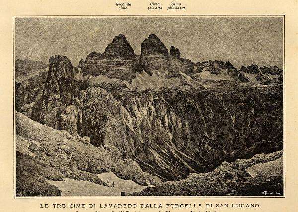 Le Tre Cime di Lavaredo dalla Forcella di San Lugano