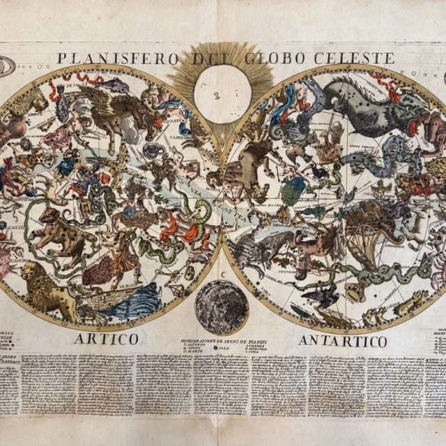 Foto Celestial Globe, Pole Maps, Wind Roses